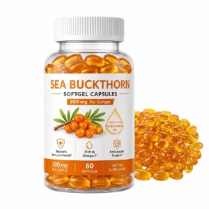 Cápsulas de Espino Amarillo 100% Puras y Naturales, Ricas en Omega 3, 6, 7, 9 y Antioxidantes Naturales para el Apoyo Nutricional Diario - Product Image 1