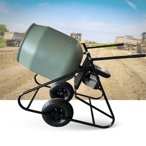 Mezcladora de Cemento Eléctrica de Alta Eficiencia, Estructura Resistente, Capacidad del Tambor de 100 L, Motor de 375 W, Velocidad de Mezcla de 28 rpm, Bajo Mantenimiento - Product Image 1