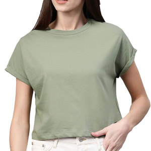 Camisetas Cortas para Mujer, Tela Suave y Transpirable, Ajuste Cómodo, Perfectas para Uso Casual, Gimnasio y Actividades Diarias - Product Image 1