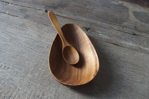 Plateau ovale en bois de 5 pouces, plateau décoratif en bois de teck, petit plateau en bois, plateau ovale en bois décoratif - Product Image 3