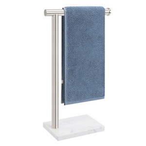Minimalist Standing Metal Double Tier Clothing Rack Heavy Duty <b>Wardrobe</b> Storage Holder - Product Image 2