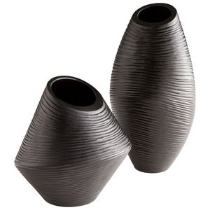 Vase à fleurs décoratif en métal fait main de style côtier, qualité supérieure, pièce maîtresse élégante et durable pour la maison ou le bureau - Product Image 1