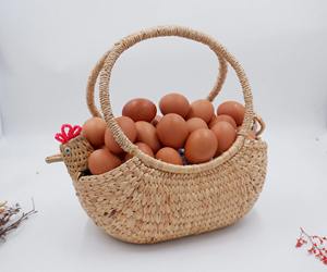Panier à poules en jacinthe d'eau tressée, fait main, panier de rangement, vente en gros, écologique, fabriqué au Vietnam - Product Image 5