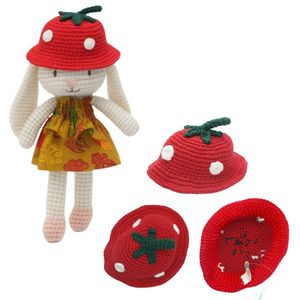 High Quality Crochet Bunny Plush Valerie Cotton Soft Toy Strawberry Doll for Girls Room Decoration Gift Handmade Indonesia - Product Image 3