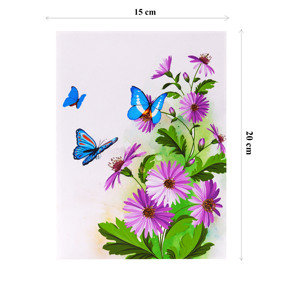 El más vendido Purple Daisies Garden 3D Pop Up Card Top Trending Product Artesanía de papel de Vietnam Regalos y artesanías Láser - Product Image 5