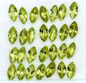 Peridoto Natural Facetado en Forma de Marquesa, Preciosa Piedra Preciosa Suelta con Juego de Color para Fabricación de Joyas, Venta al por Mayor - Product Image 3