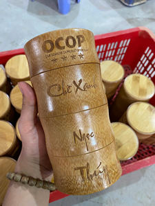 Caja de almacenamiento de té de bambú hecha a mano a buen precio/caja de té de bambú con logotipo personalizado de Vietnam - Product Image 4