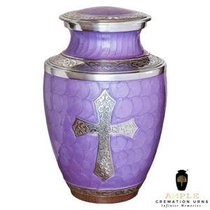 Silver Purple Aluminum Cremation Urn <b>for</b> Human <b>Ashes</b> Adult Memorial Decoration Custom Engraved Keepsake <b>Ashes</b> Container 220 - Product Image 6