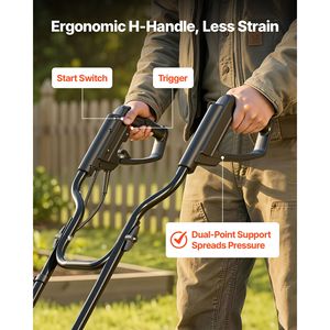Motocoltivatore Elettrico da Giardino da 14 Pollici con Motore da 10 Ampere, Coltivatore Elettrico in Acciaio Resistente - Product Image 5
