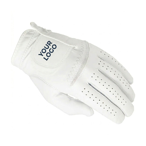Guantes de Golf de Cuero Premium – Cuero Genuino Cabretta, Agarre Suave, Transpirables, Antideslizantes, para Zurdos, Unisex, Blancos - Product Image 3
