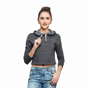 Chaquetas de Yoga con cremallera completa para mujer, gimnasio personalizado para mujer, Jersey cómodo para Fitness, sudaderas con capucha en blanco para entrenamiento - Product Image 1