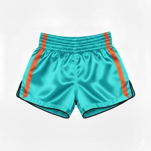 Pantalones Cortos de Muay Thai Personalizados al por Mayor con Logotipo, Pantalones de Entrenamiento de Kickboxing de Satén Naranja Premium, Pantalones Deportivos Retro con Franja Lateral para Gimnasio y Fitness - Product Image 6