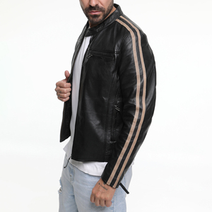 Nueva Colección, Precio de Mayoreo, Chaqueta de Cuero para Hombre de Alta Calidad, Diseño OEM, Corte Ajustado, Elegante y Cómoda, Chaqueta de Cuero a Bajo Precio - Product Image 6