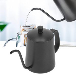 Tetera de Acero Inoxidable Negra con Boquilla de Precisión para Verter Café y Té, Apta para Uso Alimentario, para Cocina, Oficina, Cafetería, Hotel - Product Image 2