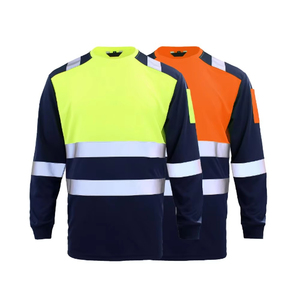SELF INDUSTRIES Polyester Class 2 Waterproof Short Sleeve Reflective Safety T-Shirt Customized Logo High Visibility Workwear - Product Image 3
