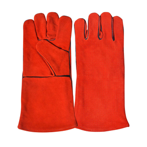 Guantes de Soldadura de Cuero Vacuno Resistentes al Fuego, Transpirables y Ecológicos, de Longitud hasta el Codo, para las Cuatro Estaciones, Precio al por Mayor - Product Image 1