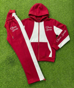 ชุดวอร์ม CLOVIX SPORTS สำหรับผู้ชาย สไตล์สตรีทแวร์ เสื้อแจ็คเก็ตน้ำหนักเบาและกางเกงขาสั้น ชุดลำลองแบบมีซิป ชุดกีฬา ส่งตรงจากโรงงาน - Product Image 6