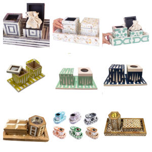 RF Crafts Handmade <b>Agarwood</b> Tray Box Beautiful Bone and Mother of Pearl Inlay <b>Incense</b> Burner Censer Bakhoor Mubkhara - Product Image 5
