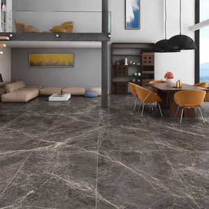 กระเบื้องปูพื้นและผนังลายโมเดิร์นมดริด คอฟฟี่ พอร์ซเลน ขนาด 60x120 ซม. ผิวด้านขัดเงา สำหรับตกแต่งภายในบ้านพักตากอากาศ โรงแรม และอพาร์ตเมนต์ - Product Image 1