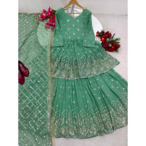Lehenga Kediya de soirée de créateur XL avec dupatta - Product Image 2