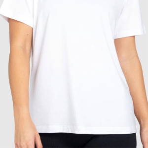 เสื้อยืดผู้หญิง Vibe Craft Clothing หลายสี เสื้อผ้าลำลอง ผ้าฝ้ายใยไผ่ คอวี แขนสั้น ทรงปกติ - Product Image 5