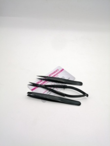 Pinzas para Cejas de Plasma Negras, Acero Inoxidable, Puntas Inclinadas y Puntiagudas, Reutilizables, Duraderas, Tijeras para Depilar Pelo Encarnado - Product Image 5