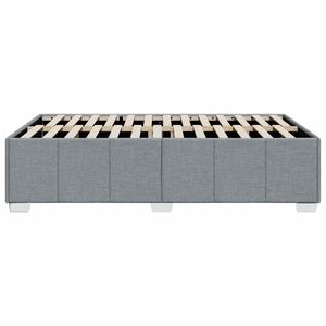 Telaio del letto in tessuto pieno grigio chiaro senza materassi imbottiti - Product Image 5