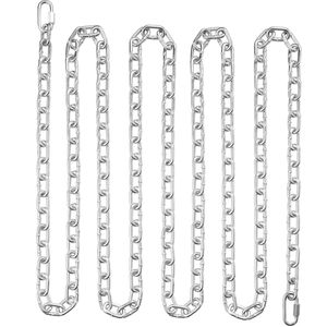 Catena a spirale zincata testata e certificata da 5/16'' x 92FT, carico di esercizio sicuro 1667 libbre, catene di trasmissione con due maglie rapide, zincata - Product Image 1