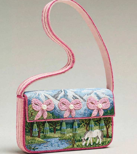 Women Handmade Seed Bead Storage Bag Floral <b>Pink</b> Bow Embroidered Shoulder Handbag Beaded Crossbody Evening Party Wedding <b>Purse</b> - Product Image 1