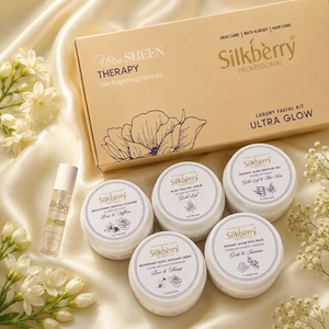 Kit Facial Professionnel 6 Étapes Silkberry Ultra Sheen Therapy Ultra Glow Luxe à la Vitamine C et aux Herbes pour Éclaircir la Peau - Sérum Inclus - Product Image 3