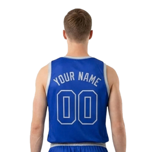 Conjunto de Uniforme de Baloncesto Personalizado para Hombre, Camiseta sin Mangas con Cuello y Ribete en Contraste, Nombre y Número del Equipo, Liga, 100% Personalizado - Product Image 4