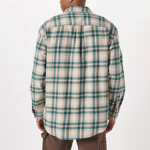 Custom Bulk <b>Mens</b> High Quality Brushed Cotton Plaid Hooded Flannel Streetwear Winter Jacket Eco-Friendly Heavyweight <b>Thermal</b> - Product Image 5