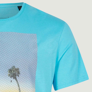 T-shirt imprimé personnalisé pour homme, coupe ample, 100% coton, confortable et tendance, faible MOQ - Product Image 4