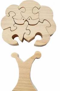Rompecabezas de madera con diseño de árbol, juego de rompecabezas de madera maciza con forma de árbol, de un exportador de la India a precio mayorista. - Product Image 6