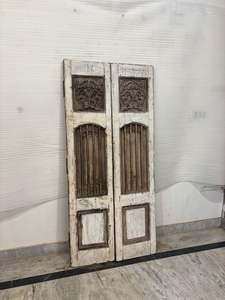 Panneaux de porte en bois massif antique, sculptés à la main, vintage, pour maison, bureau, extérieur, villa de luxe, entrée, salle à manger, salon, cuisine, meubles - Product Image 2