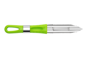 Couteau à éplucher en forme d'anneau, lame en acier inoxydable, outil d'épluchage de précision, poignée en plastique ambidextre, design durable, polyvalent pour la cuisine - Product Image 6