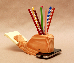 Organizador de Escritorio de Madera Hecho a Mano, Porta Lápices, Soporte para Teléfono, Porta Notas, Organizador de Papelería Multiusos para Oficina y Hogar - Product Image 5