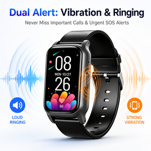 <span class=keywords><strong>Smartwatch</strong></span> per Anziani <span class=keywords><strong>con</strong></span> Slot per Scheda SIM 4G, Tracciamento GPS, Dispositivo Anti-Smarrimento, Rilevamento Cadute, Allarme, <span class=keywords><strong>Fotocamera</strong></span> 2MP, Cinturino in Gel di Silicone - Product Image 3