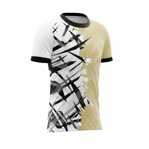 Maillot de sport respirant à manches courtes pour le football et la course, séchage rapide, anti-humidité, haute qualité, idéal pour l'été - Product Image 5