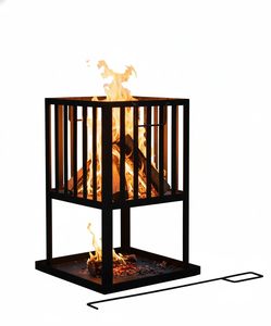 Fontaine d'eau moderne à effet de flamme en cascade « Cascade de feu » - Product Image 5