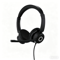 Casque USB filaire haute qualité avec micro-boom et suppression du bruit AI ENC