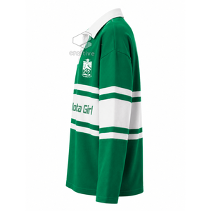 Camiseta de Rugby Iota Phi Lambda para Mujer, con Cuello, Bloques de Color, Estilo Universitario, Polo de Rugby con Letras Griegas Bordadas, Top Deportivo - Product Image 3