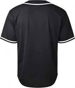 Camiseta Deportiva Clásica de Béisbol, Manga Corta, 2 Botones, Malla Transpirable - Product Image 2