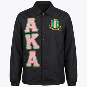 Vestes de coach personnalisées avec broderie de lettres grecques, vestes légères en nylon pour hommes, Phi Psi, veste d'équipe sportive - Product Image 1