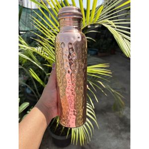 Bestselling Pure Copper Eco-Friendly CE Certified Luxury Handmade Engraved Water Bottle Drinking Flask for Premium Gift Market - Product Image 1
