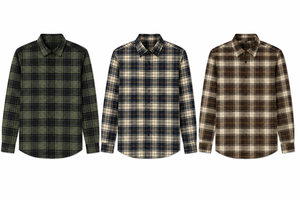 Camisa de Franela a Cuadros para Hombre, Talla Grande, Informal, Transpirable, con Botones, para Otoño - Product Image 3