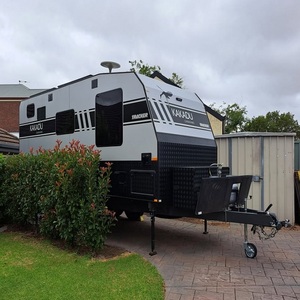 Small Off-Road Teardrop Caravan Camping Travel Trailer with Tent for Sale and Trailer Houses. - Product Image 2