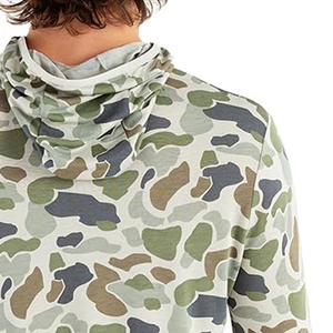 Sweat à capuche de pêche pour homme avec logo personnalisé, camouflage, manches longues, UPF 50, séchage rapide, vêtements de pêche en polyester, respirant, protection UV - Product Image 4