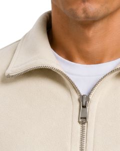 Sweat-shirt personnalisé pour homme, coupe oversize, à quart de zip, en molleton à manches longues, style streetwear décontracté, en coton épais - Product Image 5