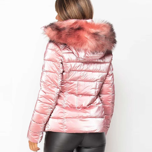 Chaqueta Corta Acolchada de Invierno para Mujer, Talla Grande, Diseño Brillante con Lona de Calidad y Forro de Lana Transpirable - Nueva - Product Image 2